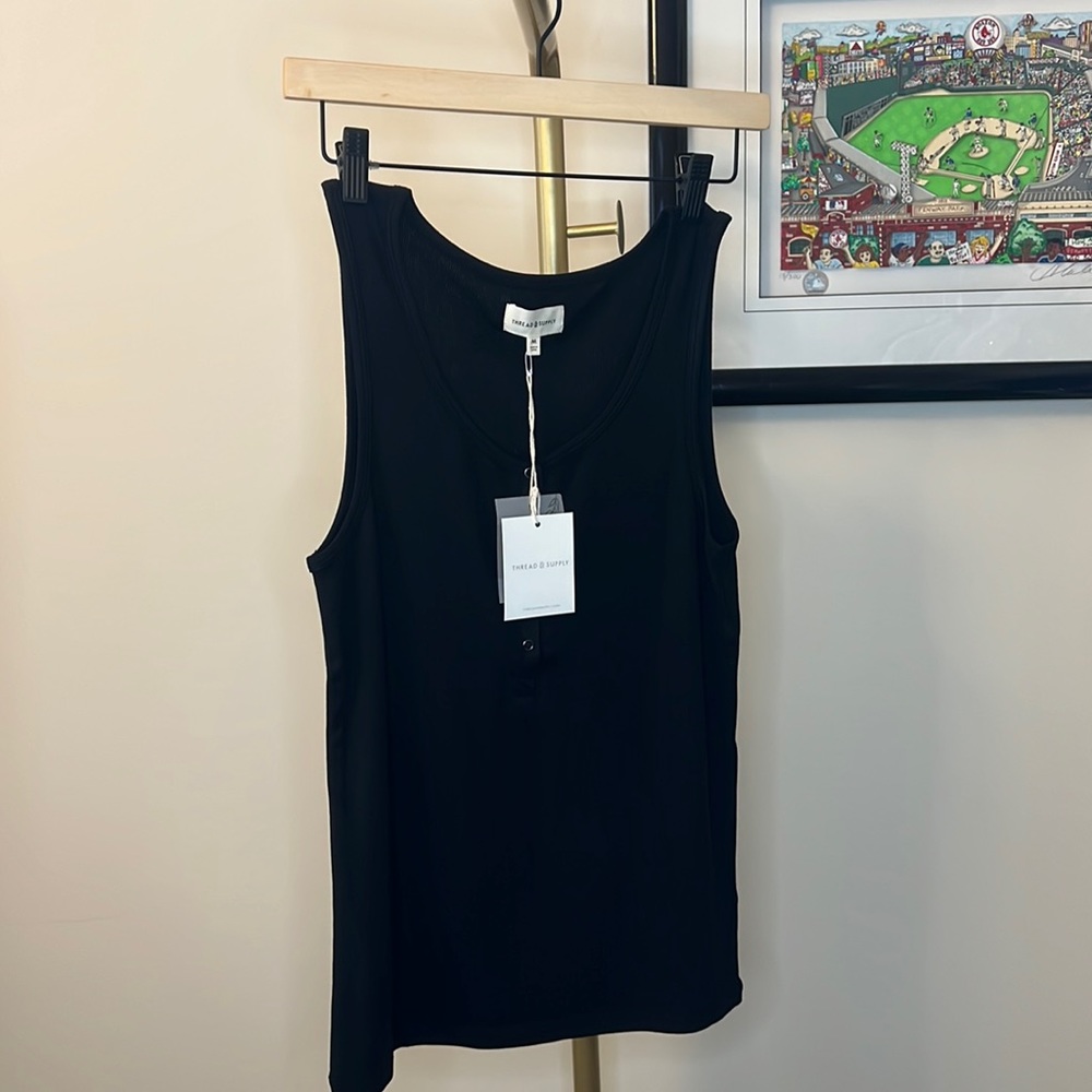 NWT!! Thread supply black tank top